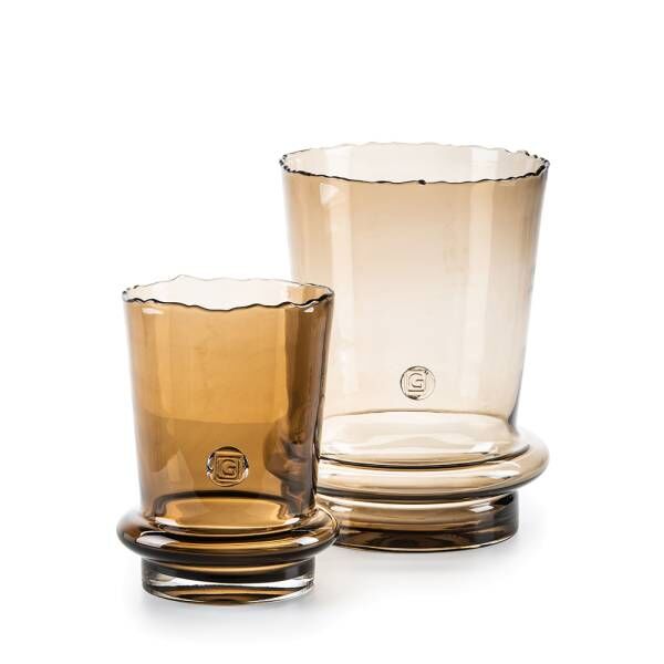 Vase Ali Large Topaz Glass