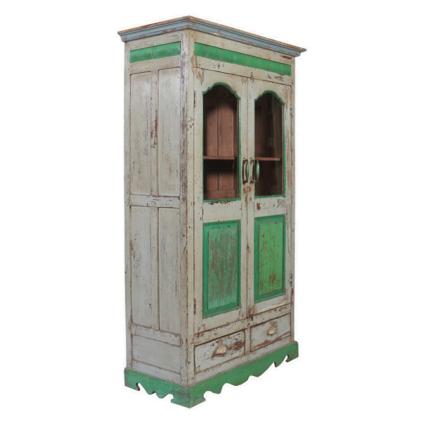 Vintage Küchenschrank grün