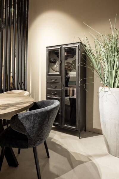 Vitrinen-Schrank Gijs Black