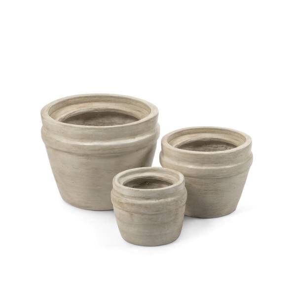 Übertopf Santiago Medium Terracotta Authentic Ivory